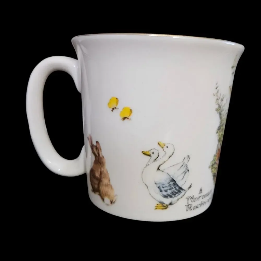 Norman Rockwell Spring Duet Gorham Fine China Plate Bowl Mug 3 Piece Set